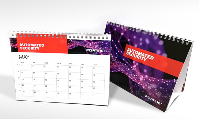 Calendriers de table chevalets 2019 Fortinet
