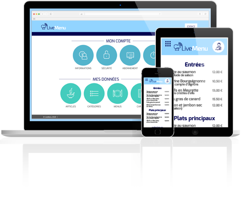 Live Menu, solution de cartes dématérialisée pour les restaurants et autres métiers de bouche