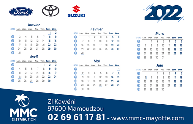 Calendrier de bureau