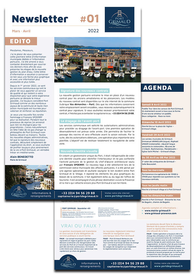 Lettre Port Grimaud