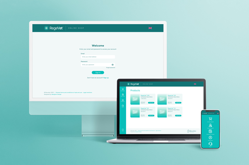 Regevet - Site internet