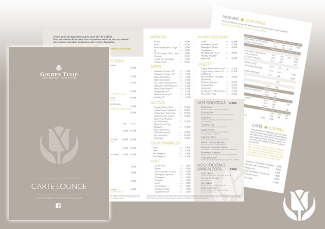 Carte-menu restaurant