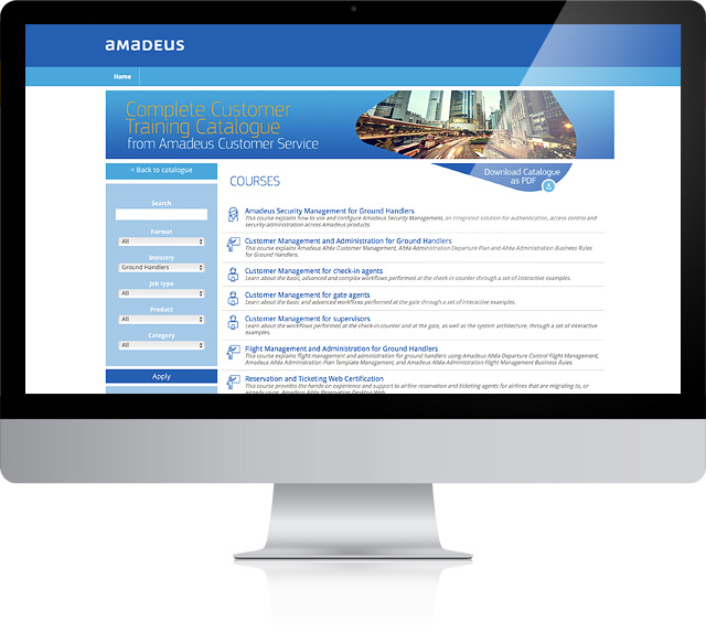 Amadeus Training Catalogues