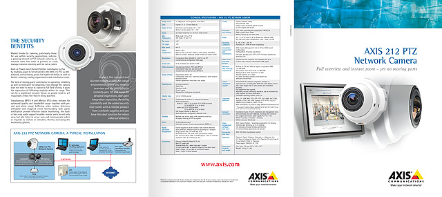 Brochure AXIS 212PTZ